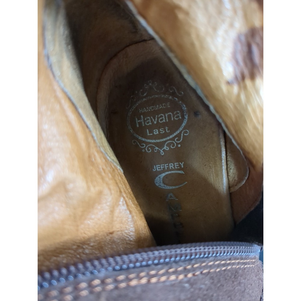 Jeffrey Campbell Fringe Western Heeled Ankle Boots Zip Chocolate Brown Size 7.5 - Picture 12 of 12